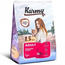 KARMY сухой корм Эдалт для кошек Гусь. Вес: 1,5 кг